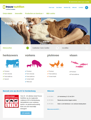 Trouw Nutrition website